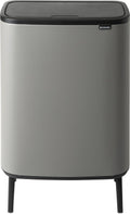 Brabantia Bo Touch Bin Hi Prullenbak - 60 liter - Mineral Concrete Grey