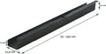 BRASQ Verstelbare Kabelgoot Zwart - Kabel Organiser - Kabelgoot bureau - Kabelhouder - Kabelmanagement - Universeel