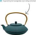 Bredemeijer - Theepot Linhai 1,1L gietijzer petrol