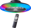 Brilliant Salerno - Plafondventilator - Met verlichting - LED 40W - 3000K-6500K - Dimbaar - Zwart- Zeer stil