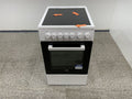 Beko FSM57100GW - Fornuis - Keramische kookplaat - Wit zwart