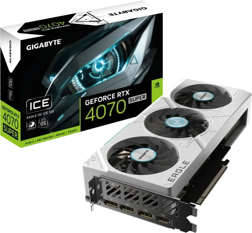Gigabyte GeForce RTX 4070 Super Eagle OC ICE 12G - Videokaart - 12GB GDDR6X - PCI-e 4.0 x16