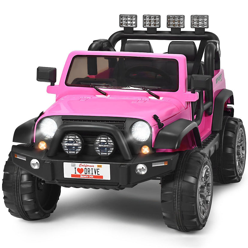Coast 2 Zittende batterij -Weergave voor elektrisch voertuig Kindervoertuig 123 x 80 x 80 cm roze