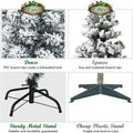 Coast Kunstkerstboom met 250 LED - 180 cm - Besneeuwd - Potloodvorm