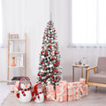 Coast Kunstkerstboom met 250 LED - 180 cm - Besneeuwd - Potloodvorm