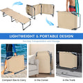 Coast Ligstoel opvouwbaar met Hoofdsteun - Max. 150 kg - 194 x 60 x 36 cm - Beige