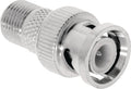 Coax-Adapter BNC BNC Male - F-Connector Female Zilver