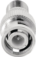 Coax-Adapter BNC BNC Male - F-Connector Female Zilver