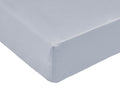 Coco & Cici - Tencel Sateen Hoeslaken Topper 180 x 200 x 5-8 cm - 2 Persoons Beddengoed - Lyocell - Elastiek Rondom - Grijs Blauw - Extra Zacht