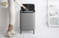 Brabantia Bo Touch Bin Hi - Prullenbak - 60 liter - Soft-touch openingssysteem - Mineral Concrete Grey