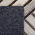 TEKIR - Laagpolig vloerkleed - Lichtbeige - 140 x 200 cm - Koeienhuid leer