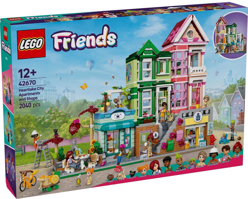 LEGO Friends Heartlake City - Appartementen en winkels - 2040 onderdelen