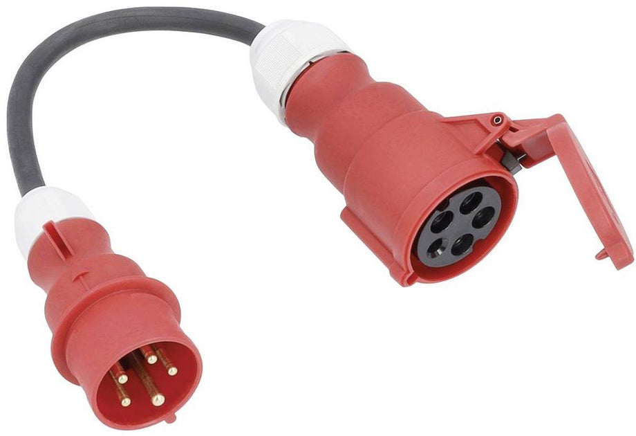 AS Schwabe 61376 Stroom Adapterkabel 16 A Zwart 0.3 m H07RN-F 5G 2,5 mm²