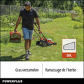 Dual Power Accu-grasmaaier POWDPG75610 - 40 V, 420 mm Ø grasmaaier, zonder accu en lader, met grasopvangbak en achteruitworp