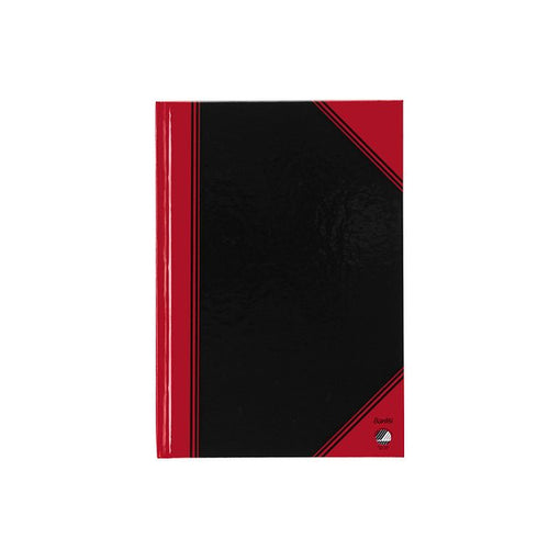 Bantex - Notitieboek zwart/rood A5 lijn 70gr 96vel | 1 stuk | 6 stuks