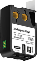 DYMO XTL multifunctionele labels van vinyl | 24 mm x 7 m | zwart op wit