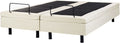 Verstelbaar bed zonder hoofdbord Stof DUKE II 160 x 200 cm Beige