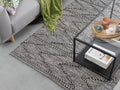 TERMAL - Laagpolig vloerkleed - Zwart - 160 x 230 cm - Katoen