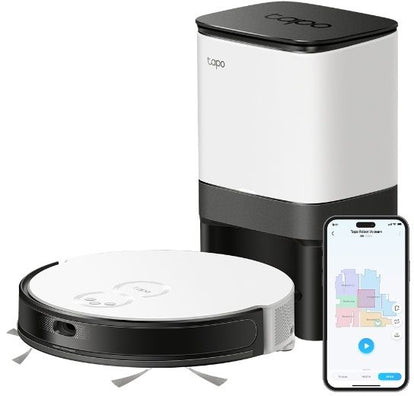 TP-Link Tapo RV20 - Robotstofzuiger met dweilfunctie - Automatisch leegstation - 2700 Pa zuigkracht