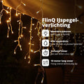 FlinQ Amber IJspegelverlichting - Lichtslinger Buiten - 144 LED Lampen - IP44 (1 stuk)