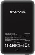 Verbatim Charge 'n' Go 5000mAh - Magnetische Draadloze Powerbank - 15W Snelladen - Zwart