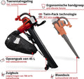 Einhell Accu Bladblazer-/zuiger GE-CL 36/230 Li E Solo - Power X-Change- 36 V/Li-ion - Blaas-/zuigfunctie - Blaassnelheid: 230 km/h - Turboschakelaar - Incl. zuigbuis + blaasbuis - Excl. accu en lader