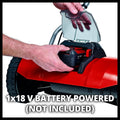 Einhell Accu Kooimesmaaier GE-HM 18/38 Li Solo - Power X-Change - 18 V/Li-Ion - 890 t/min - 38 cm - 45 L - Met accu ondersteuning of hand aangedreven - Geschikt voor 400 m² - Excl. accu en lader