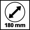 Einhell Accu Polijst-/Schuurmachine CE-CP 18/180 Li E BL Solo - Power X-Change - 18 V/Li-ion - 500-3.000 t/min - Ø180 mm - Incl. 2x polijstdoek, 6x schuurvellen (2x K60/2x K80/2x K120) - Excl. accu en lader