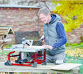 Einhell Accu Zaagtafel TE-TS 36/210 Li Solo - Power X-Change - 36 V/Li-ion - Ø210 - Zaagblad 45° kantelbaar naar 1 zijde - Incl. 40 tands zaagblad - Excl. accu en lader