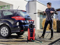 Einhell Elektrische Hogedrukreiniger TC-HP 170 - 2300 W - Max. 170 bar - 420 l/u - Incl. 10m hogedrukslang, pistool, lans, diverse sproeiers, borstel, schuimsproeier en terrasreiniger met reservoir