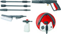 Einhell Elektrische Hogedrukreiniger TC-HP 170 - 2300 W - Max. 170 bar - 420 l/u - Incl. 10m hogedrukslang, pistool, lans, diverse sproeiers, borstel, schuimsproeier en terrasreiniger met reservoir