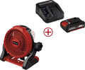 Einhell GE-CF 18/2200 Li (1x 2,0Ah) Power X-Change Accuventilator (Ø x h) 180 mm x 270 mm Rood