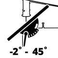 Einhell Lintzaag TC-SB 200/1 - 250 W - 1400 t/min - Uitlading: 200 mm - Zaaglint: 1400x6,4 mm - Aantal tanden: 6/25 mm - Zaaghoogte: 90°/45°: 80/45 mm - Afzuigadapter: Ø36 mm - Incl. Parallelaanslag en Duwstok