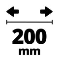Einhell Lintzaag TC-SB 200/1 - 250 W - 1400 t/min - Uitlading: 200 mm - Zaaglint: 1400x6,4 mm - Aantal tanden: 6/25 mm - Zaaghoogte: 90°/45°: 80/45 mm - Afzuigadapter: Ø36 mm - Incl. Parallelaanslag en Duwstok