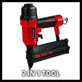 Einhell Pneumatische Tacker TC-PN 50 - Voor nieten en spijkers - Diepte afstelling - Incl. 1500 nieten en 2000 spijkers - Incl. Transport-/Opbergkoffer - Excl. Compressor