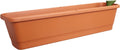 Elho Noa Balkonbak XL - Balkonbak voor Buiten - Waterreservoir - 100% Gerecycled Plastic - L78 x B20 x H17.8 cm - Terra