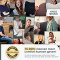 COMFYCENTRE® Zitkussen - Orthopedisch Wigkussen - Ergonomisch Traagschuim - Zwart