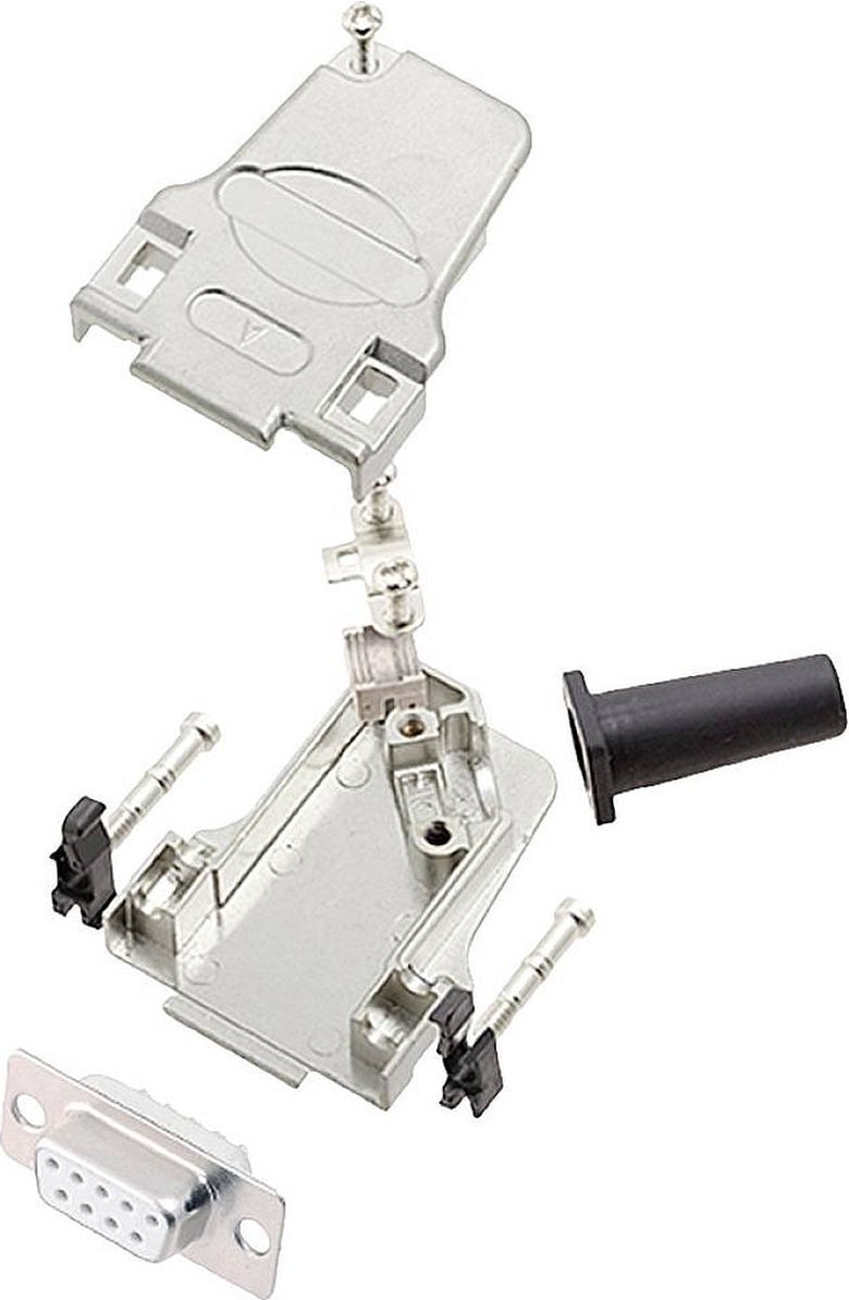encitech D45ZF09-DMS-W-K 6355-8047-11 D-sub female connectorset 45 ° Aantal polen: 9 Soldeerkelk 1 stuk(s)