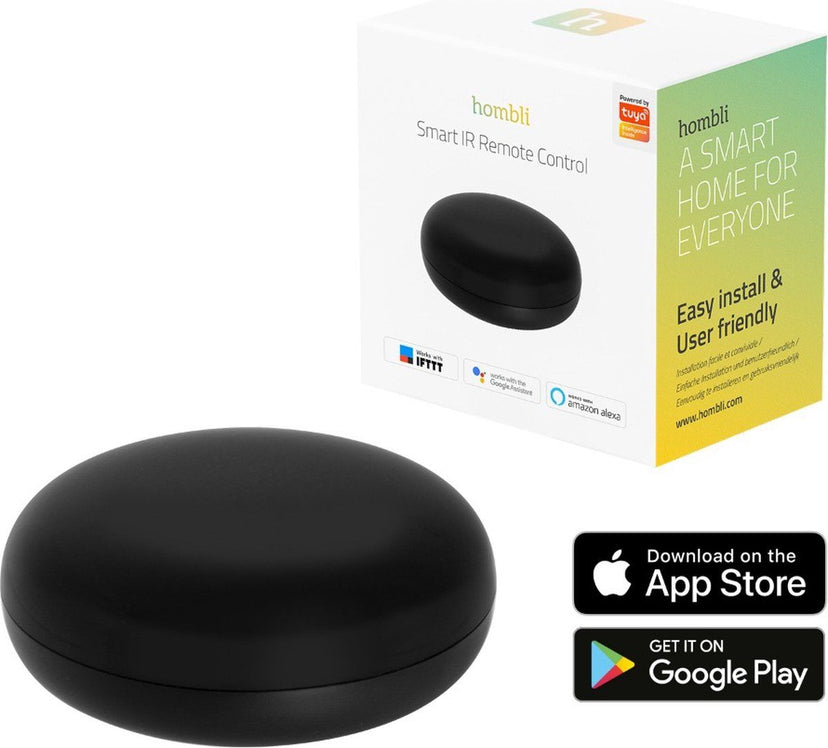Hombli Smart IR Remote Control - Universele afstandsbediening - Spraakbesturing met Google Home en Alexa