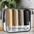 EverNeeds Reisflesjes Met Etui - Navulbaar - Siliconen Reisflesjes Handbagage - Apricot - 4 Stuks