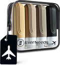 EverNeeds Reisflesjes Met Etui - Navulbaar - Siliconen Reisflesjes Handbagage - Apricot - 4 Stuks
