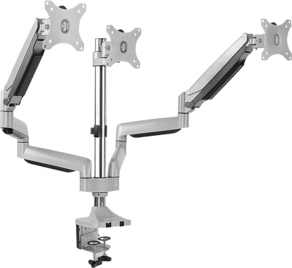 LogiLink BP0052 - Bureaumount - Geschikt voor 3 schermen tot 32 inch - Metallic
