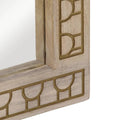 vidaXL - Badkamerspiegel - 50x70x2,5 - cm - massief - mangohout - en - glas