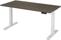 Ergonomisch elektrische verstelbaar zit/sta bureau Teez breed 120CM diep bladkleur Ahorn framekleur Aluminium (RAL9006)