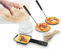 FRITEL Pizza-Raclette Grill PR 3195 - Tafelgrill / Raclette kookplaat / Minigrill - 40x20cm - 8 personen + Incl. Pannetjes & Spatels
