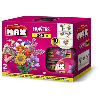 Bouwset - ZURU - Lange bloemen - Maximaal 243 stuks - 10 ontwerpen - Boeket om zelf samen te stellen