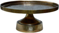 PTMD Tamor Rond Taartplateau Antiek - H15 x Ø40 cm - Aluminium - Koper