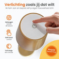 Goliving Tafellamp Oplaadbaar – Draadloos en dimbaar – Moderne touch lamp – Nachtlamp Slaapkamer – 38 cm – Goud
