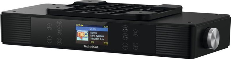 TechniSat KitchenRadio IR - Onderbouw stereo keukenradio - FM en internetradio met Bluetooth - Zwart