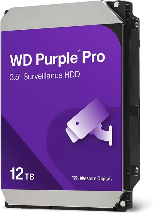 WD Purple Pro - HDD 12TB 3.5" 7200 RPM SATA III - 512MB cache (1x)